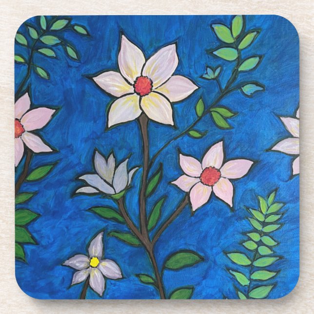 Posavasos Colorful Flower Coaster Set of 6 (Frente)