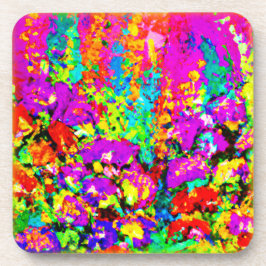 Posavasos Colorful Flowers Painting. Buy Now