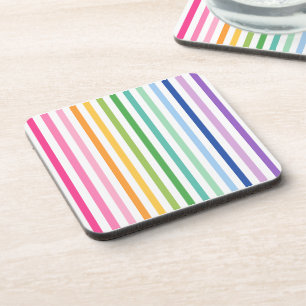 Posavasos Colorida banda de arcoiris Duras escayola de plást