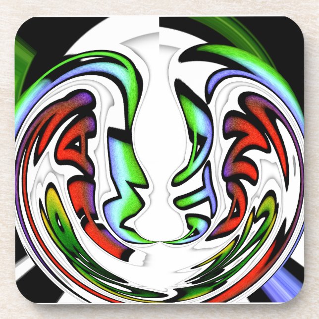 Posavasos Colorida Hakuna Matata tiene un agradable día colo (Frente)