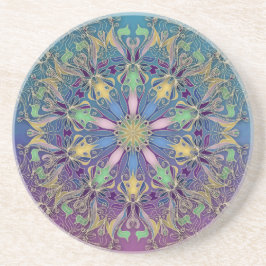 Posavasos Colorida montaña arenisca de Mandala