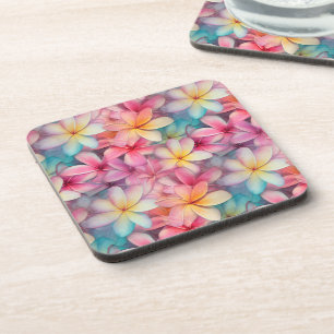 Posavasos Colorida Plumeria Tropical Frangipani Patterada