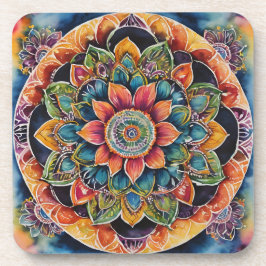 Posavasos Colorido de arte Mandala