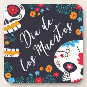 Posavasos Colorido Día de los Muertos   Montaña