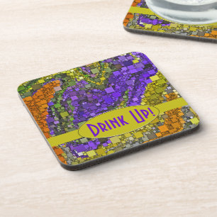 Posavasos Colorido Funky Liquid Wave Artwork Personalizado