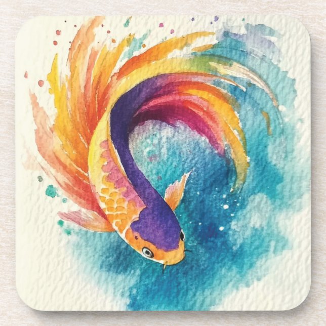 Posavasos Colorido Koi Fish (Frente)