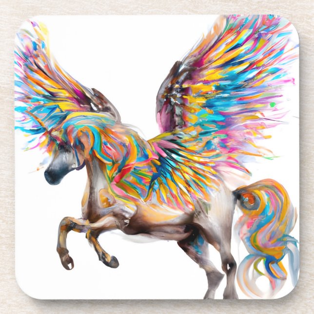 Posavasos Colorido Pegasus (Frente)