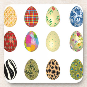 Posavasos coloridos huevos de Pascua