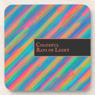 Posavasos Coloridos Rayos de Luz cayendo en la oscuridad