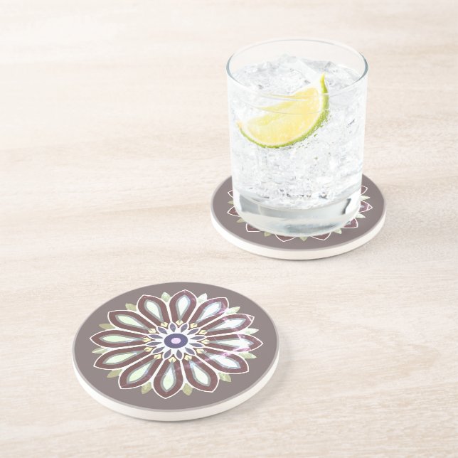 POSAVASOS COLOURFULL FLOWER ART GIFT DAUGHTER MOM BOSS 2026 (Lado)