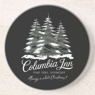 Posavasos Columbia Inn Pine Tree Vermont A White Navidades