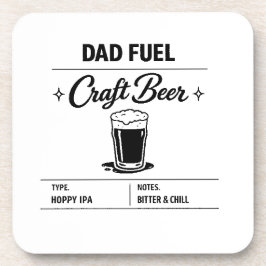 Posavasos Combustible para Papá – Cerveza Artesanal Día del