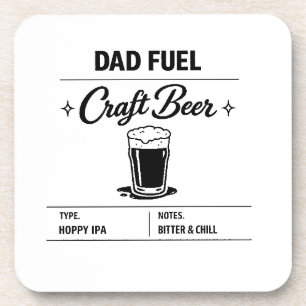 Posavasos Combustible para Papá – Cerveza Artesanal Día del 