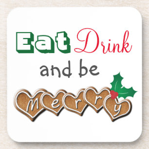 Posavasos Come, Bebe y Alégrate Navidad