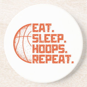 Posavasos Come Dormir Baloncesto Repetir Frases Divertidas D