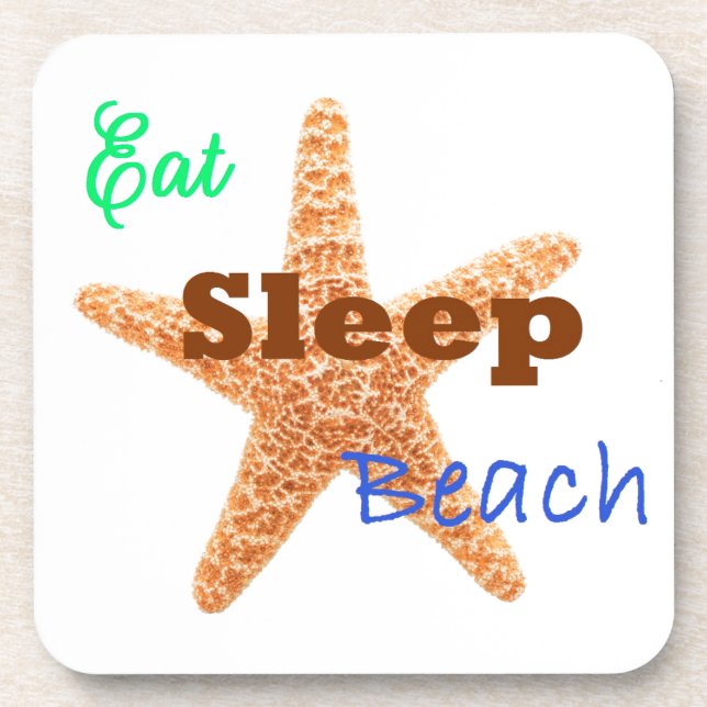 Posavasos Come Dormir Playa - Coaster (Frente)