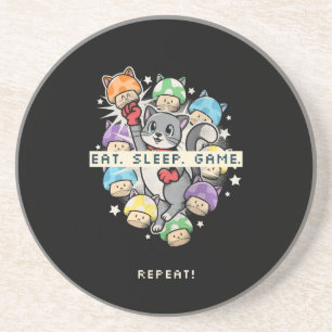 Posavasos Come, Duerme, Juega, Repite