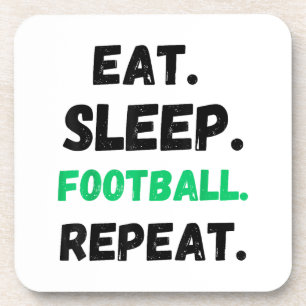 Posavasos Come Fútbol Duerme Repite Lindo Come Fútbol Duerme