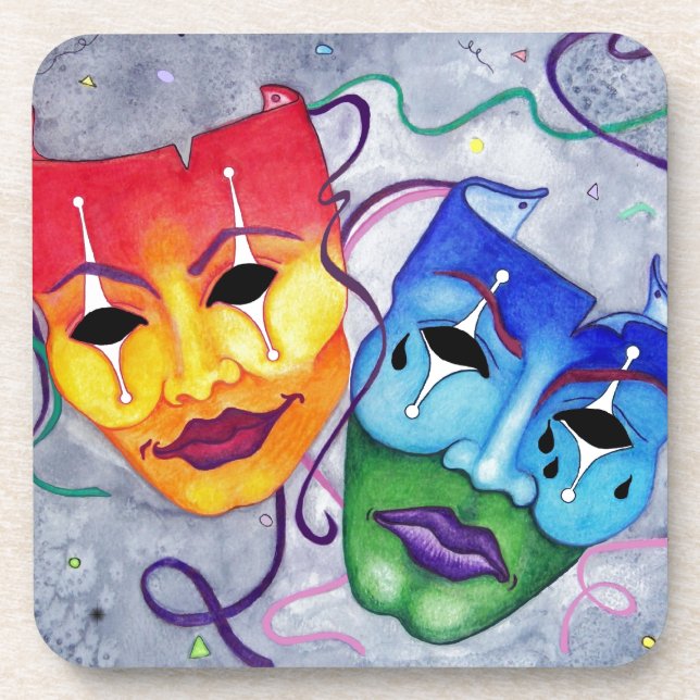 Posavasos Comedia y Tragedia (Frente)