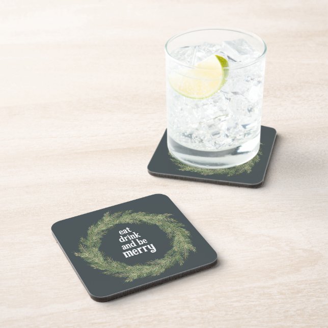 Posavasos Comer, beber y ser tartamudos de moras (Lado Derecho)