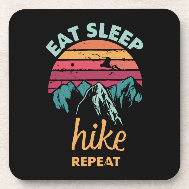 Posavasos Comer, Dormir, Caminar, Repetir (Frente)