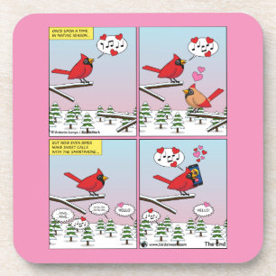 Posavasos Cómic De Modernas Llamadas A La Aparición De Aves
