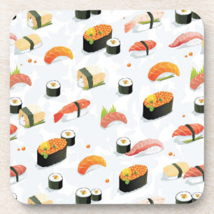 Posavasos Comida japonesa:Patrón de sushi
