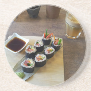 Posavasos Comida Japonesa Sushi Restaurante Almuerzo Delicio