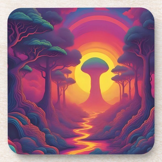 Posavasos Comienzo del arte de The Fall (Frente)