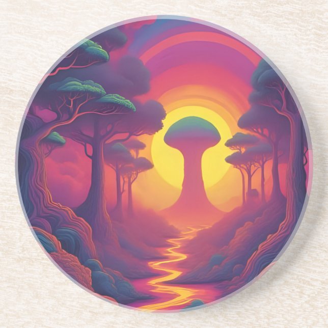 Posavasos Comienzo del arte de The Fall (Frente)