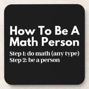 Posavasos Cómo ser una persona matemática