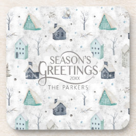 Posavasos Cómodo Navidades del hogar ID985 Verde azulado