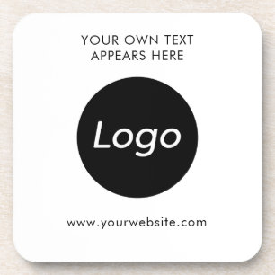 Posavasos Compañía profesional con logotipo simple