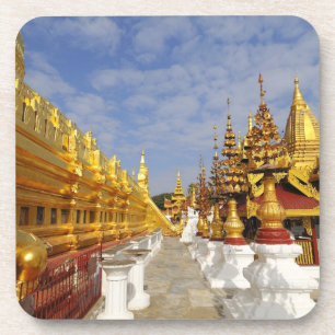 Posavasos complejo de la pagoda Shwezigon en Bagan (Pagan),