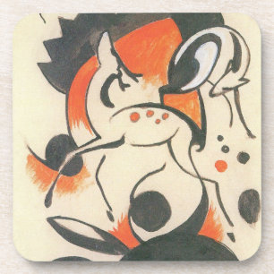 Posavasos Composición con dos ciervos de Franz Marc