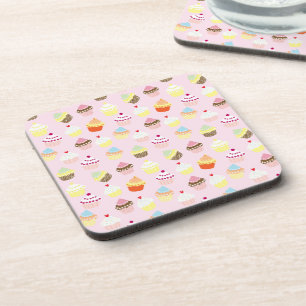 Posavasos con Corcho de Fiesta de Cupcakes