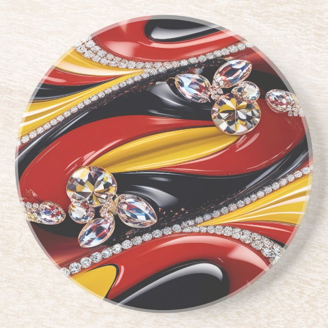 Posavasos con diseño de colores belgas (Frente)