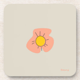 Posavasos con forma de flor