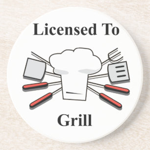 Posavasos Con Licencia Para Grill