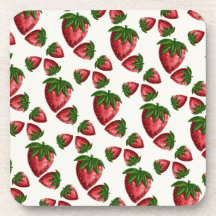 Posavasos con patrón de fresa dulce Berry Sweet