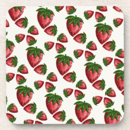 Posavasos con patrón de fresa dulce Berry Sweet