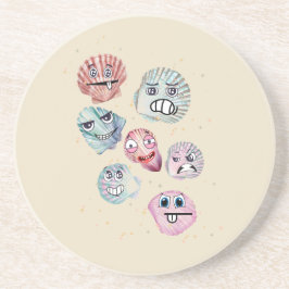 Posavasos conchas de océano