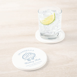 Posavasos Conchas marinas y Campanas de Boda Despedida de so