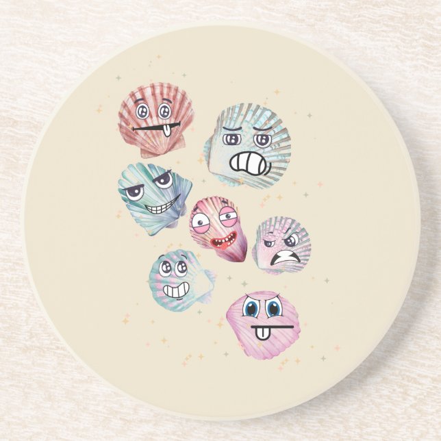 Posavasos conchas oceánicas (Frente)