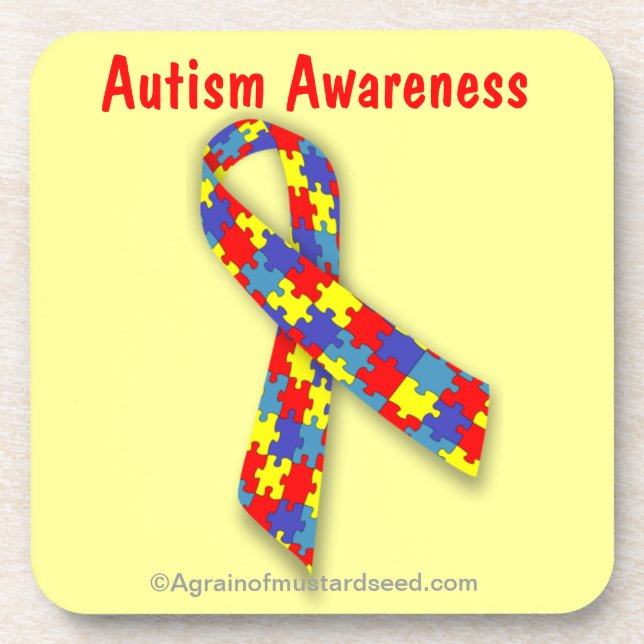 Posavasos Conciencia sobre el autismo (Frente)