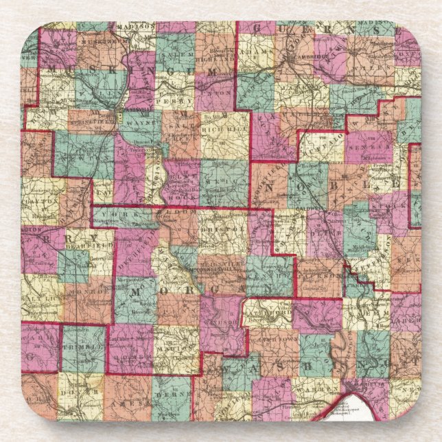 Posavasos Condados de Ohio (Frente)