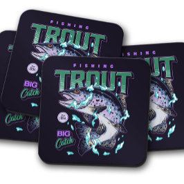 Posavasos Conectado a la montaña rusa de truchas | Pesca de 