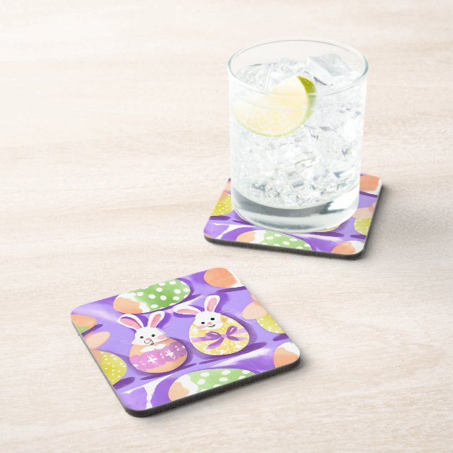 Posavasos conejito con huevos de Pascua (Lado Derecho)