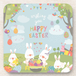 Posavasos conejitos de Pascua