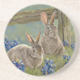 Posavasos Conejitos y Bluebonnets
